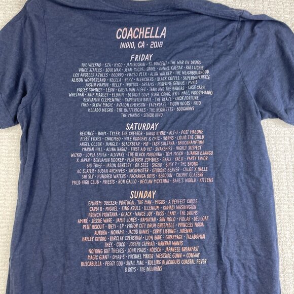 Coachella Blue 2018 Festival Desert Scene T Shirt Tee Top   Mens Size Medium - Picture 16 of 16